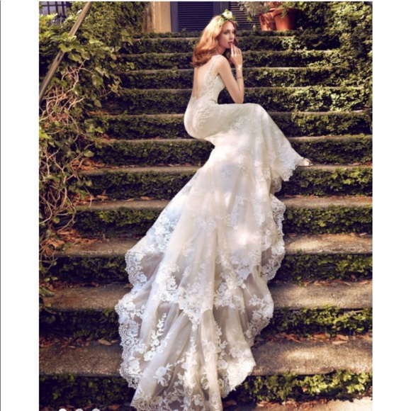 Maggie Sottero ZAMARA wedding gown size 10 - Picture 6 of 7